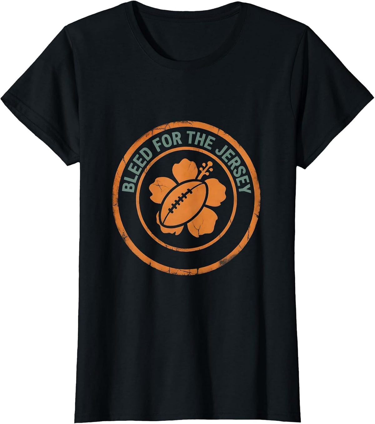 Bleed for the Jersey Rugby Warrior Design T-Shirt - Black