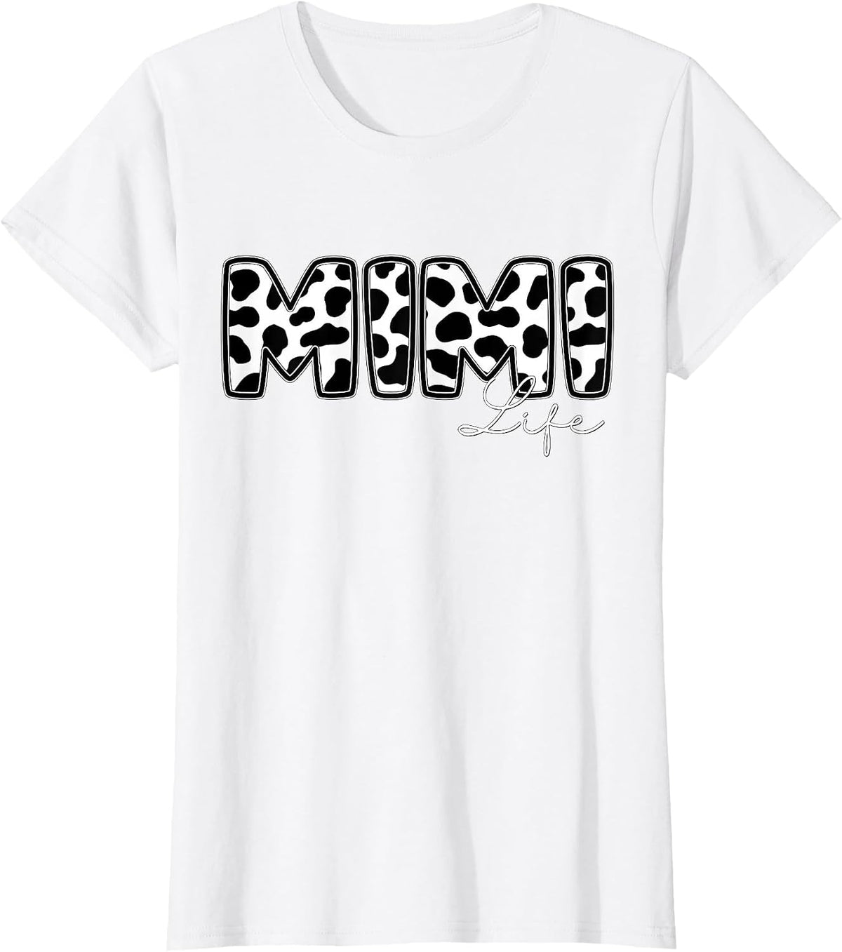 Mimi Life Cow Print Family Matching T-Shirt - White
