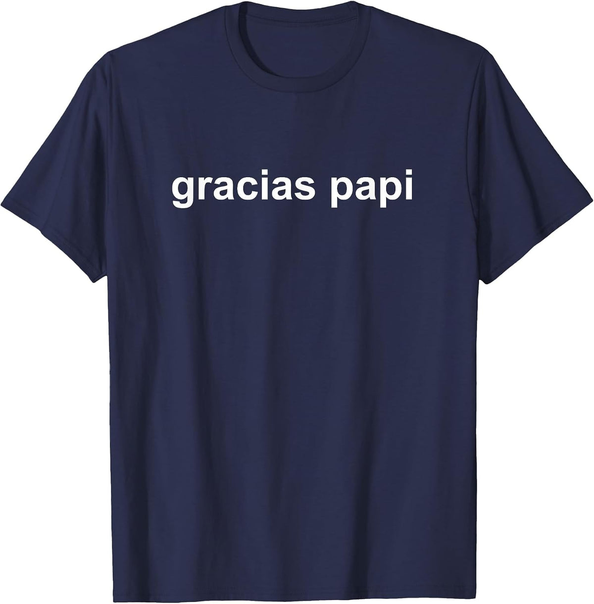 Gracias Papi Zesty Gym Meme Workout Funny T-Shirt - Navy Blue