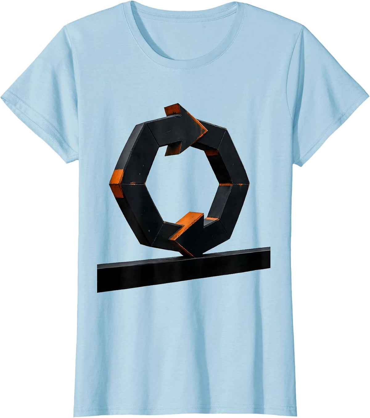 Brutalist Loop Pharmacy Tech Job Humor Gift T-Shirt - Baby Blue