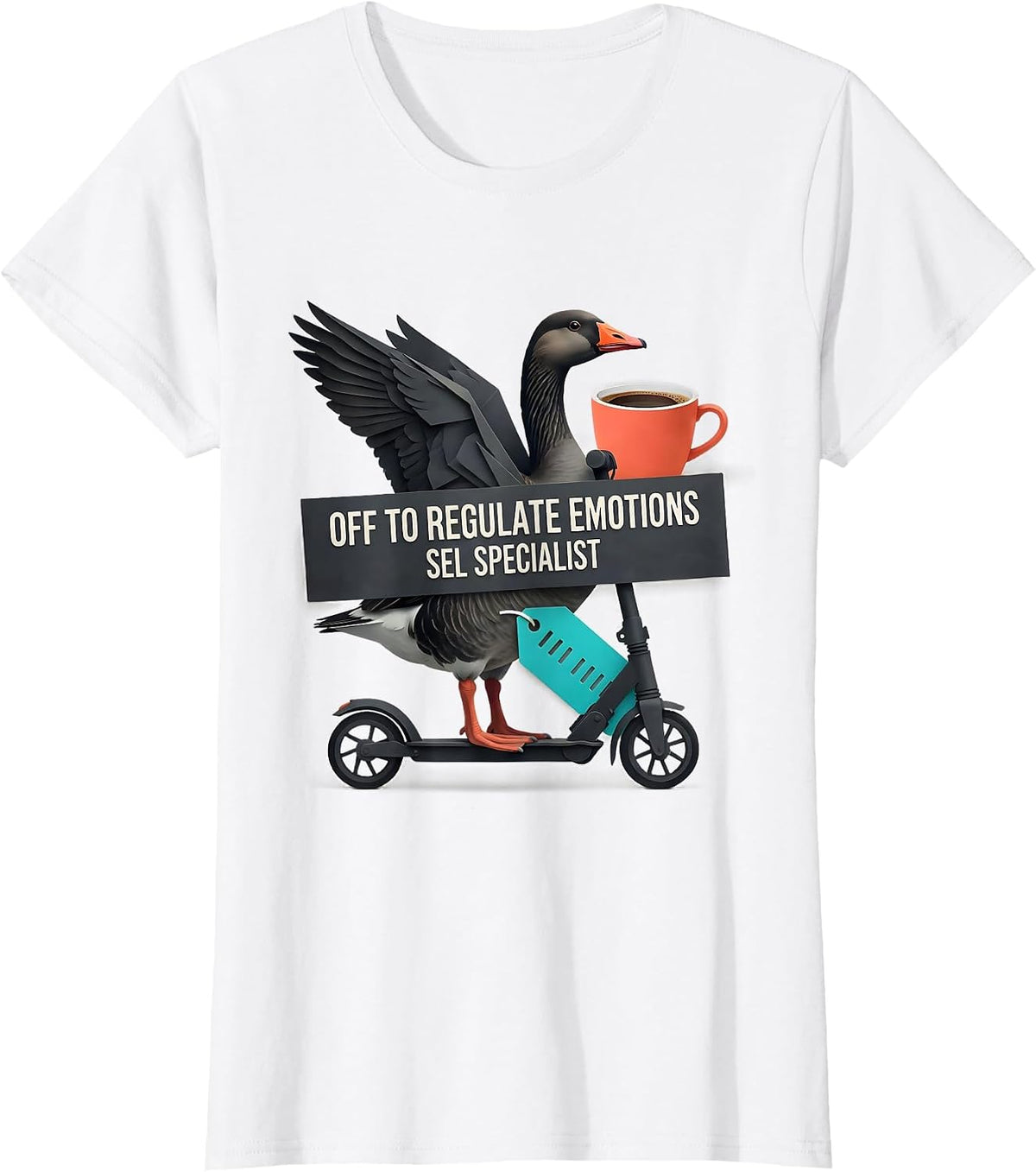Women's Off to Regulate Emotions — SEL Specialist Funny T-Shirt - White