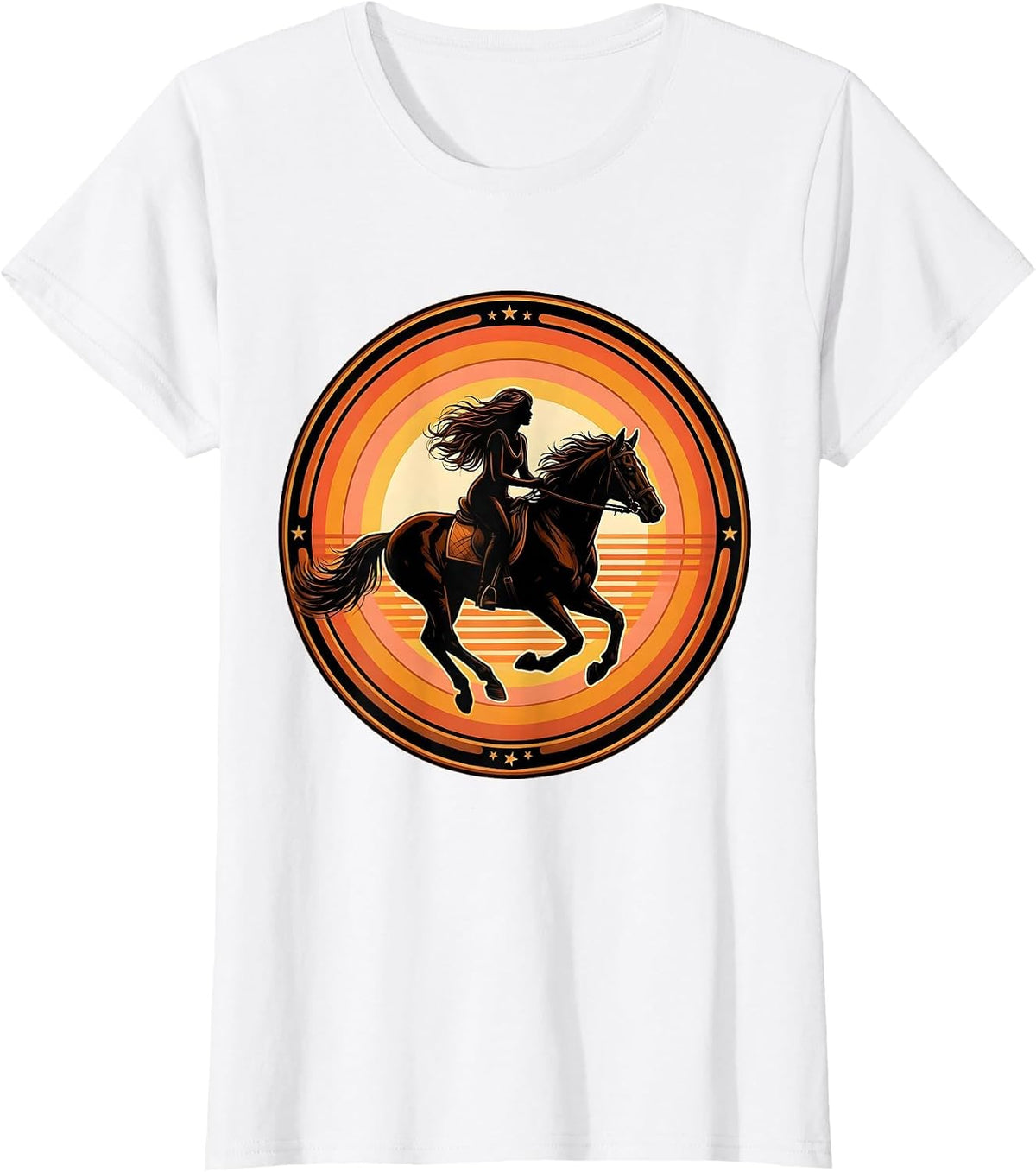 Im Literally Just a Girl Horse Riding Graphic T-Shirt - White