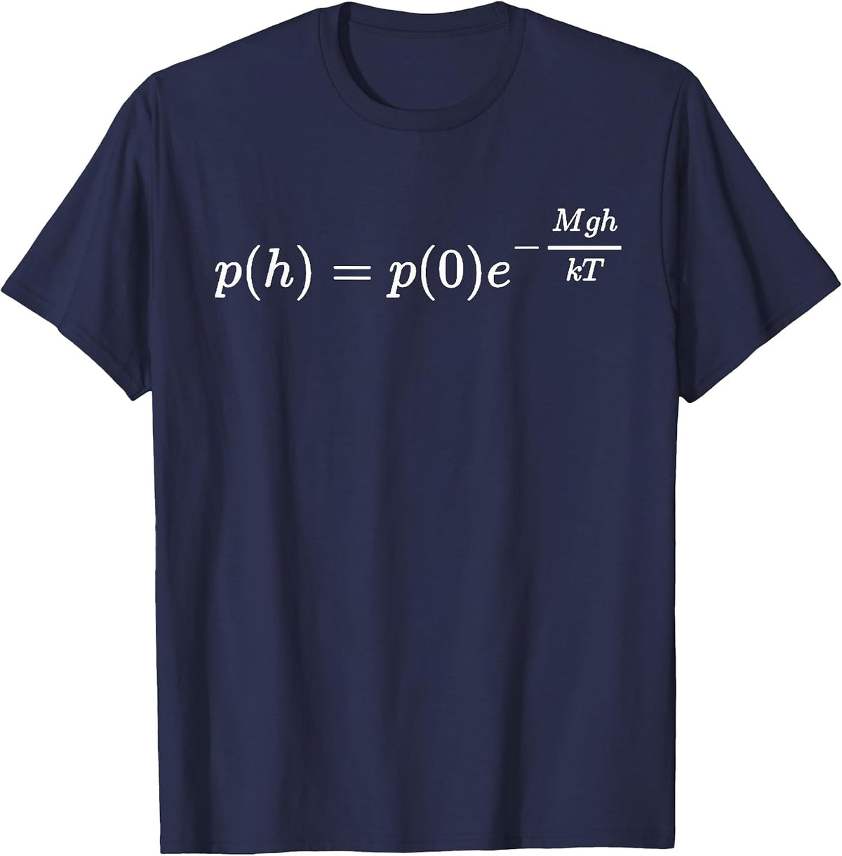 Atmospheric Pressure, Thermodynamics, Physics and Science T-Shirt - Navy Blue