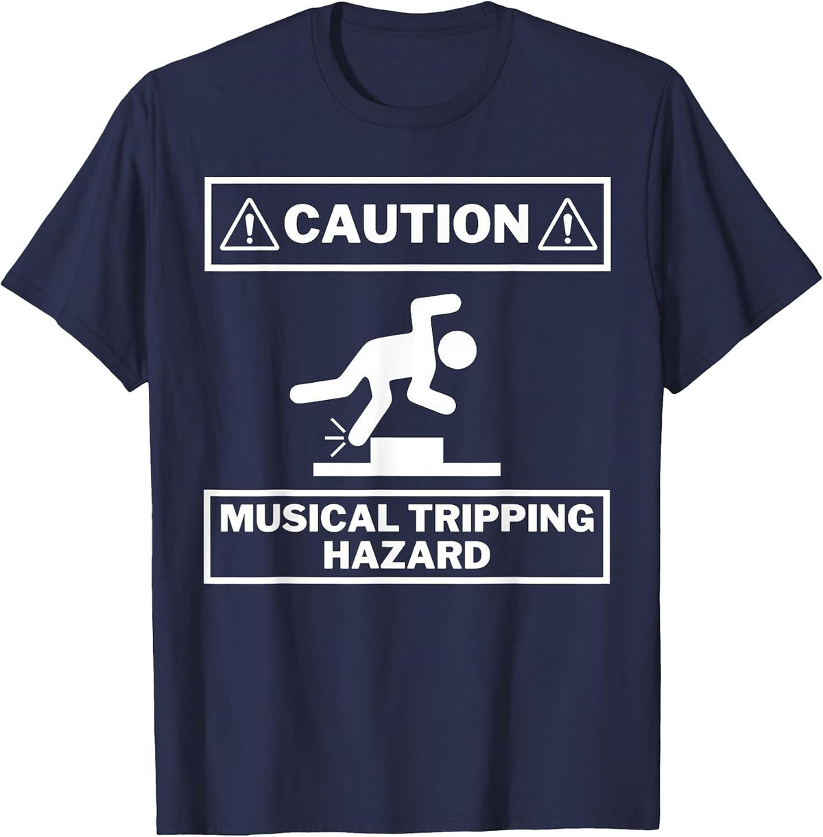 Musical Tripping Hazard T-Shirt - Navy Blue