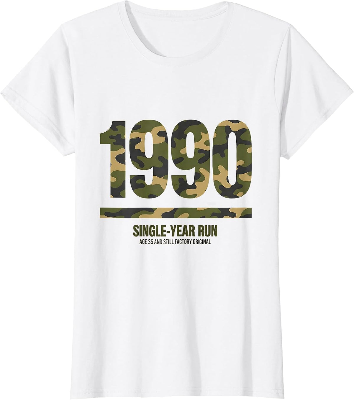 1990 — Single-Year Run — Age 35 And Still Factory Original T-Shirt - White