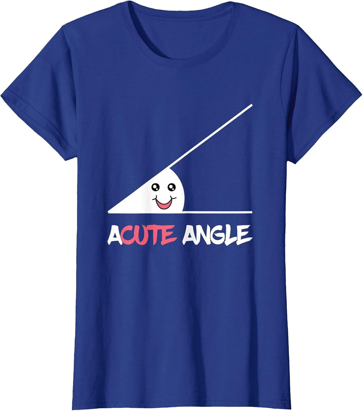 Funny Acute Angle Triangle Geometry Geometric Science Math T-Shirt - Royal Blue