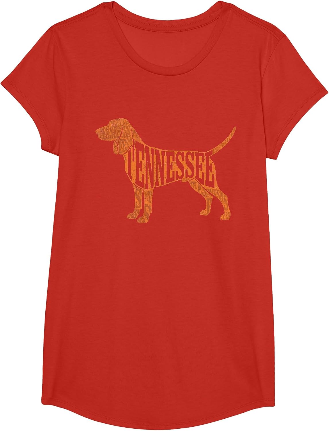 Tennessee Retro Vintage T-Shirt - Girls Red