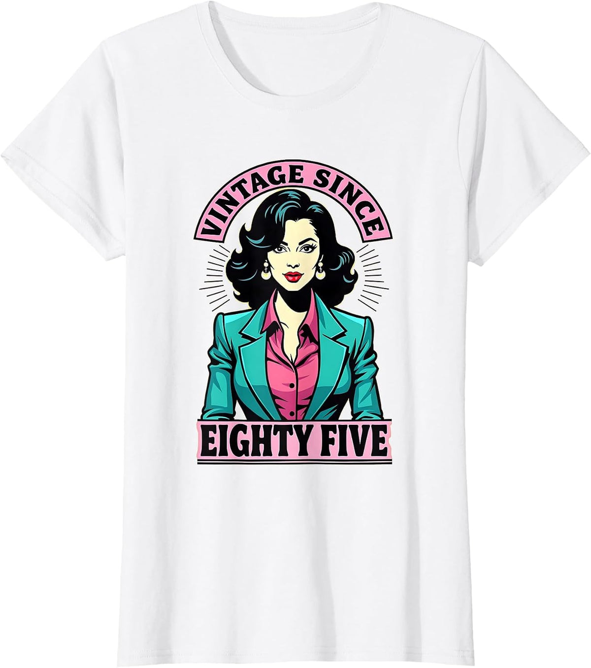 Vintage Since Eighty Five 1985 Born Design T-Shirt - White