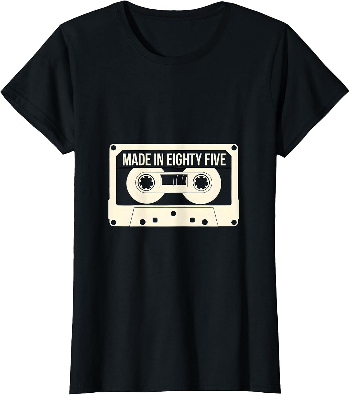 Vintage 1985 Made In Eighty Five Retro Design T-Shirt - Black