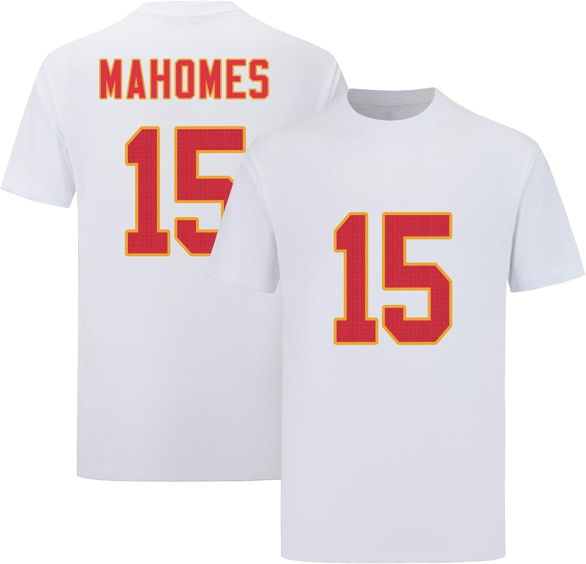 Mens/Women/Kid Football Stitched T-Shirt - White-15