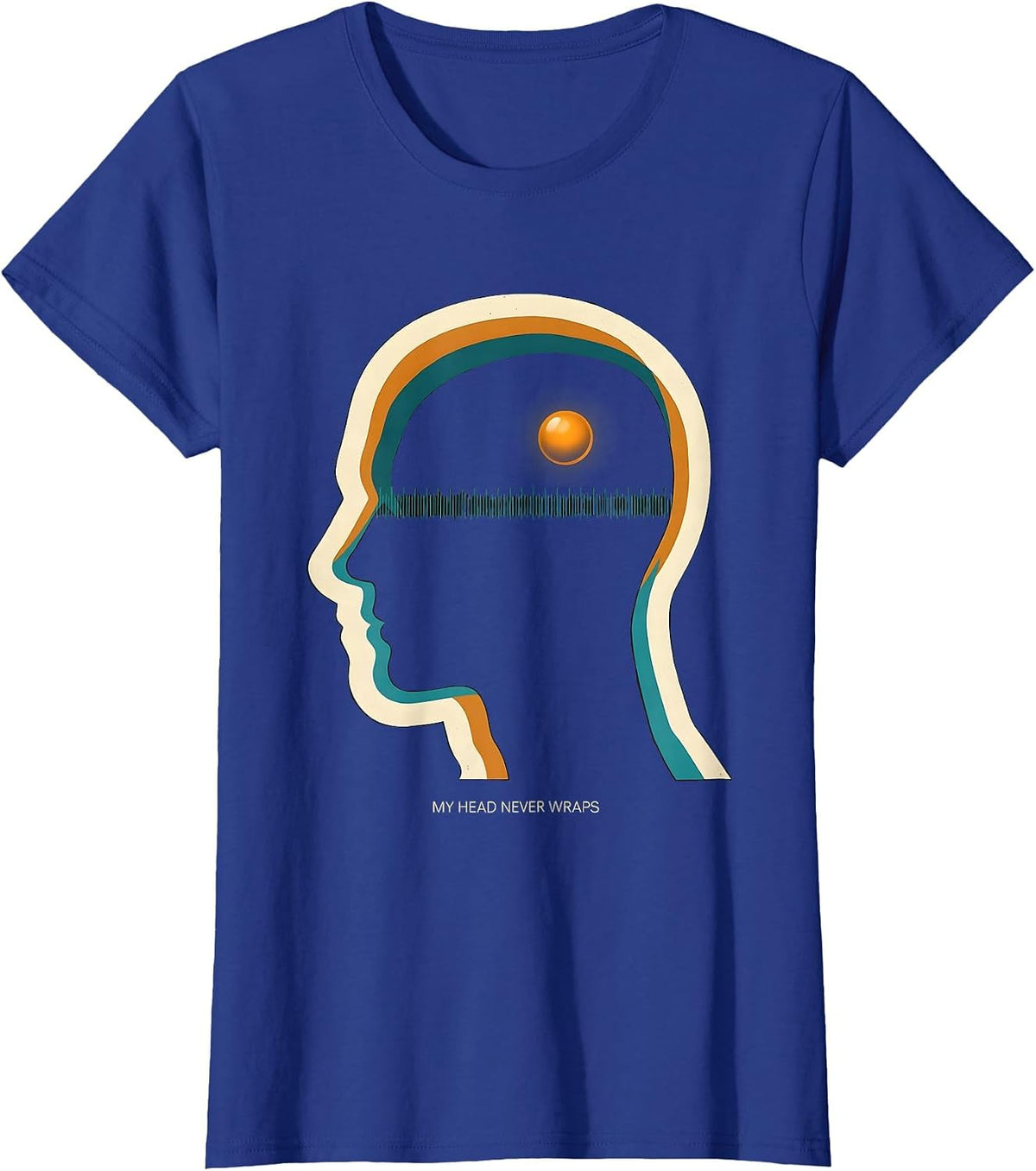 Women's My Head Never Wraps Funny Musical Theatre Kid Humor T-Shirt - Royal Blue