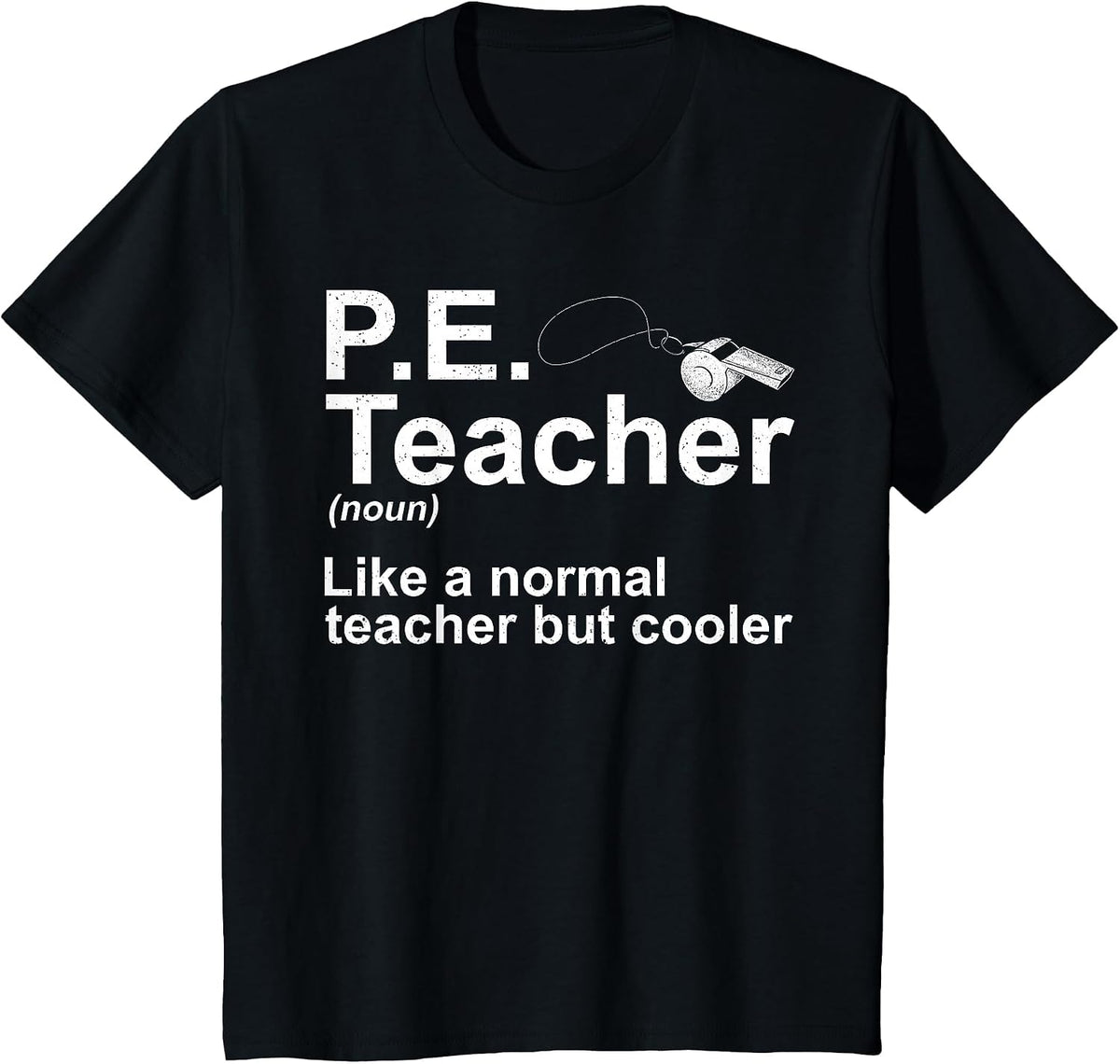Cool PE Teacher Art for Men Women Physical Education Teacher T-Shirt - Black