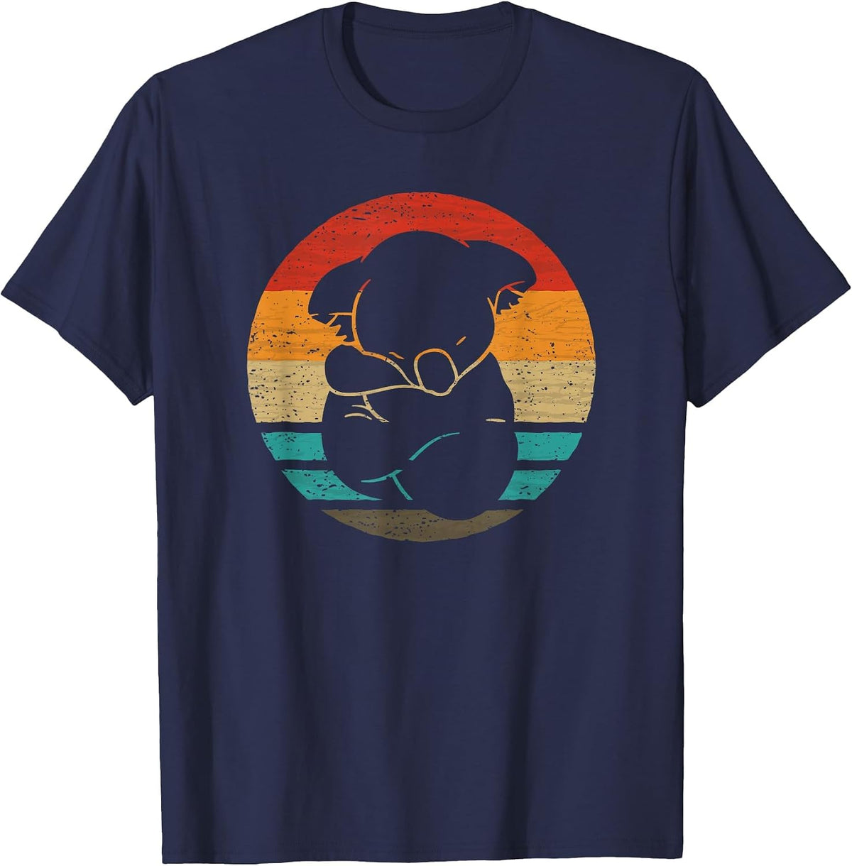 Koala Retro Style Vintage T-Shirt - Navy Blue