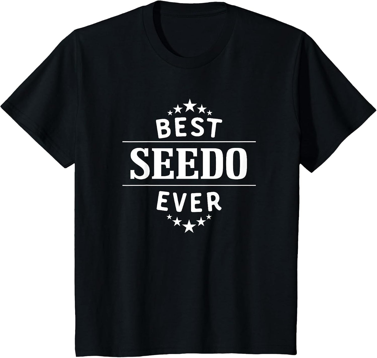 Best Seedo Ever Shirt for Arabic and Palestinian Grandpa T-Shirt - Black