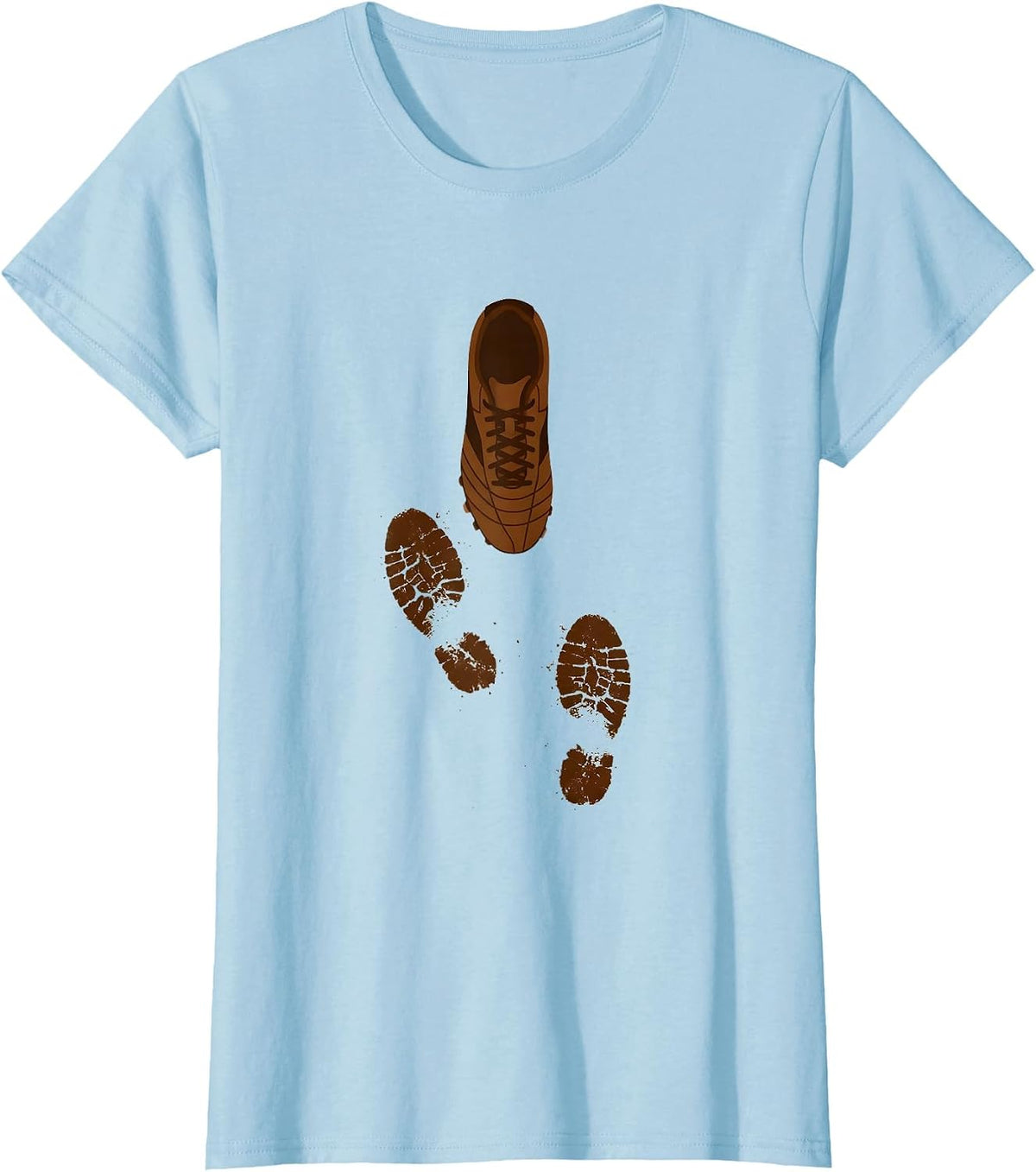 Soccer Dad Muddy Cleats Graphic Design T-Shirt - Baby Blue