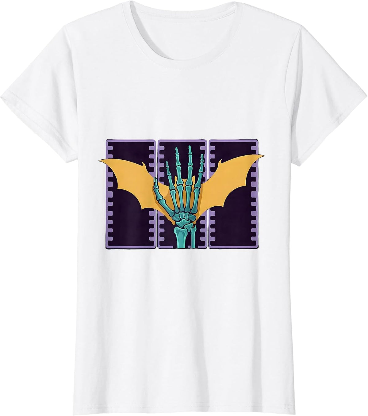 X-Ray Hand Puzzle Halloween Radiology Tech Humor T-Shirt - White