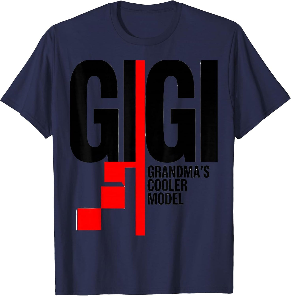 Men's Gigi Grandma's Cooler Model Funny Grandma Gift T-Shirt - Navy Blue