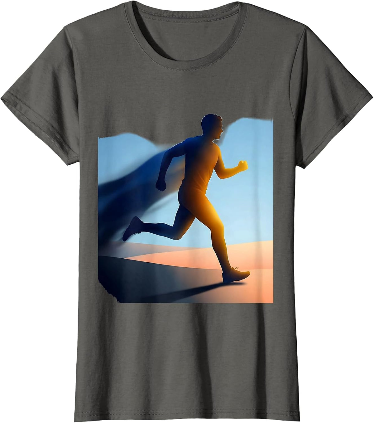 Women's Stepping Into the Light Suicide Prevention Design T-Shirt - Asphalt Grey