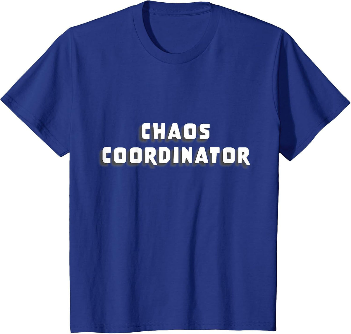 Chaos Coordinator Funny Design T-Shirt - Royal Blue