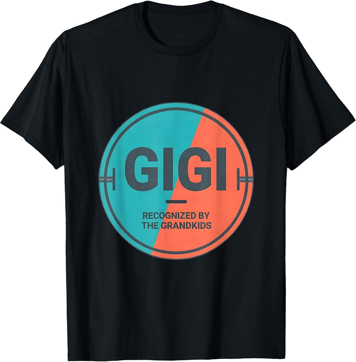 Men's Gigi Recognized By The Grandkids Funny Grandma Humor T-Shirt - Black