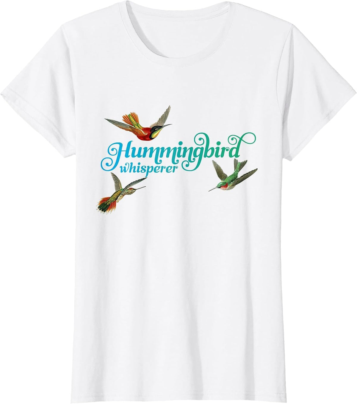 Hummingbird Whisperer T-Shirt Hummingbird Lover Bird Tee T-Shirt - White