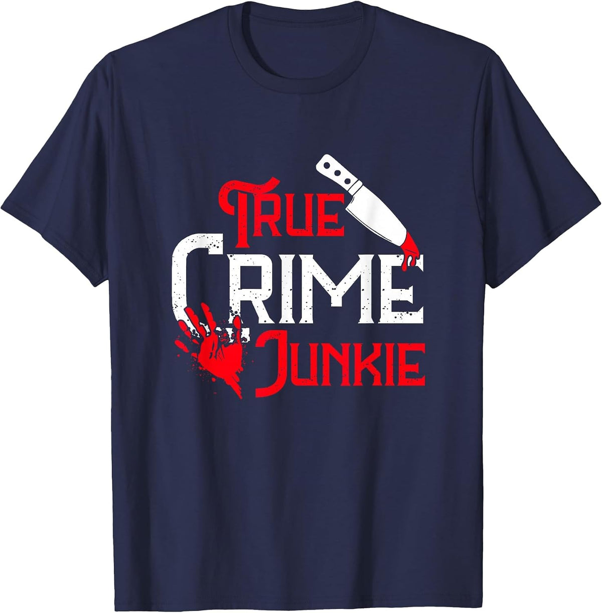 True Crime Junkie True Crime T-Shirt - Navy Blue