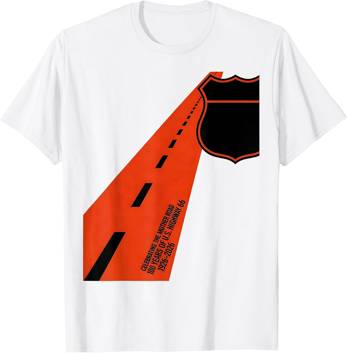 Men's The Mother Road Highway 66 100th Anniversary Centennial T-Shirt - White