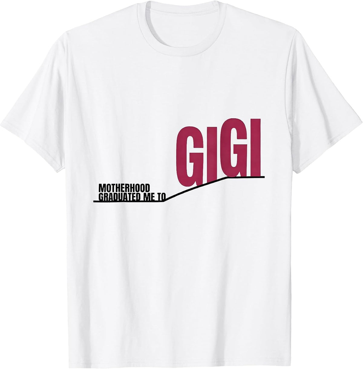 Men's Motherhood Graduated Me To Gigi Funny Grandma Gift T-Shirt - White