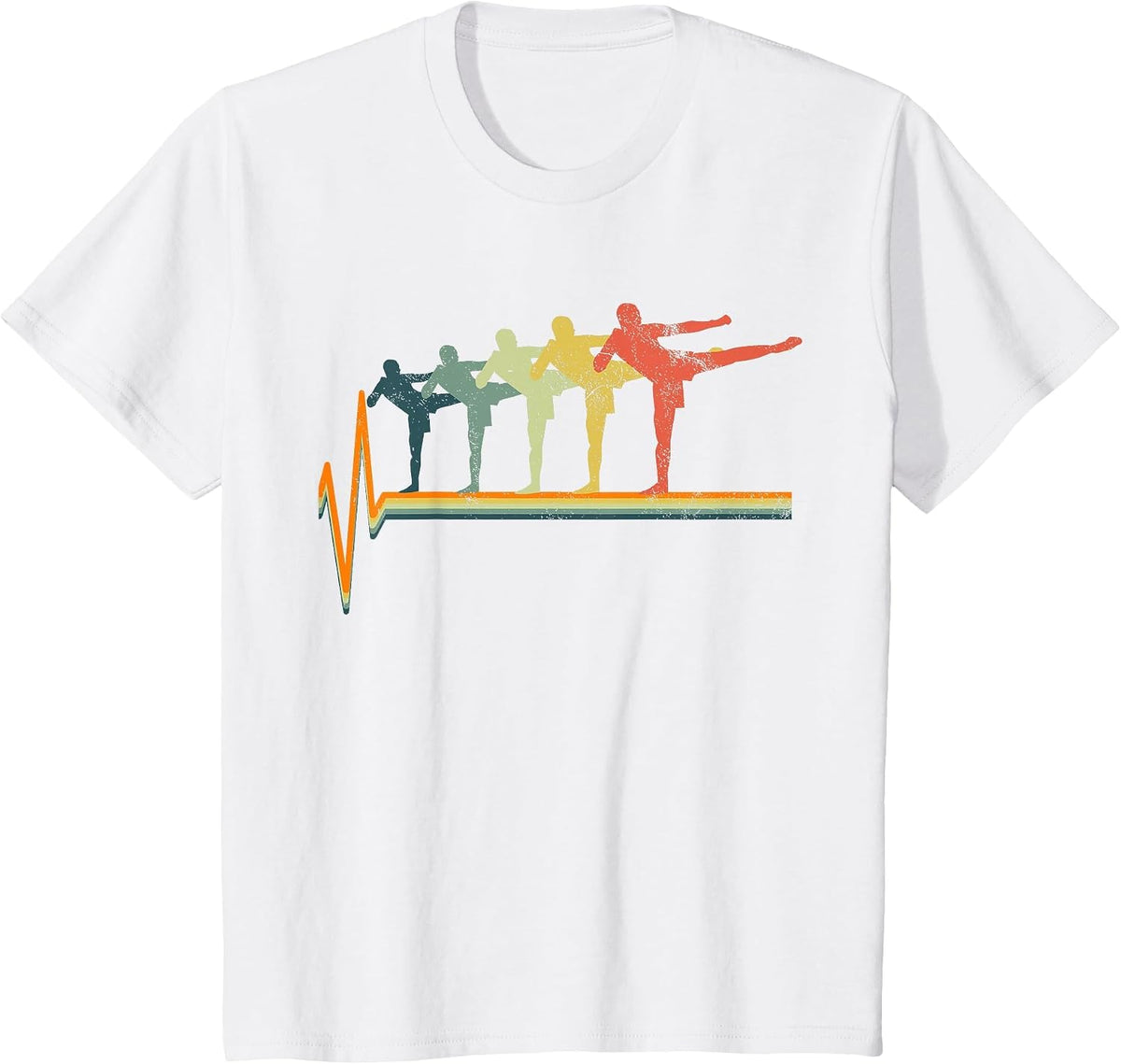 Kickboxing Muay Thai Thaiboxing MMA Vintage T-Shirt - White