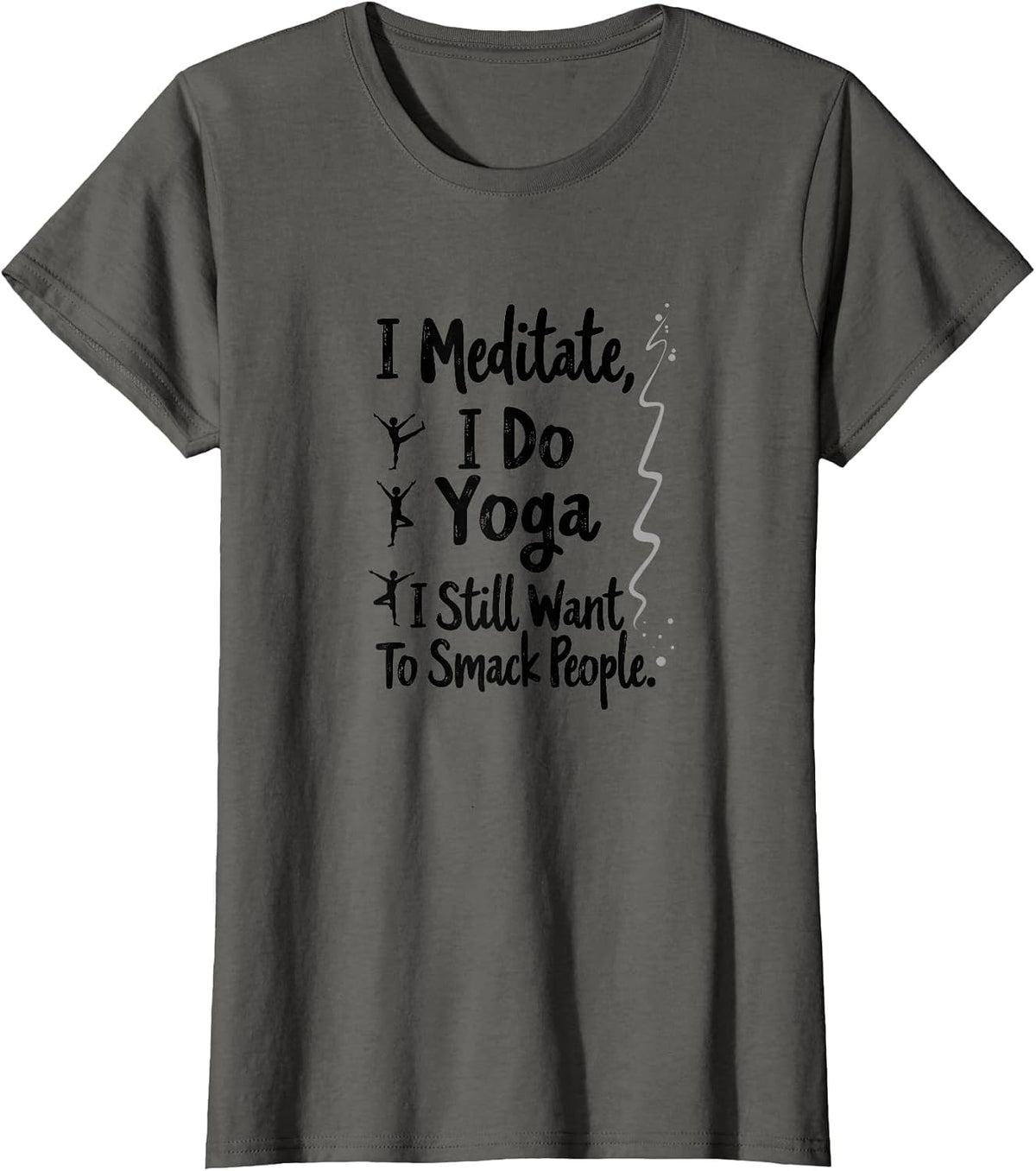 Mademark Yoga & Namaste T-Shirt - Asphalt Grey-i Meditate