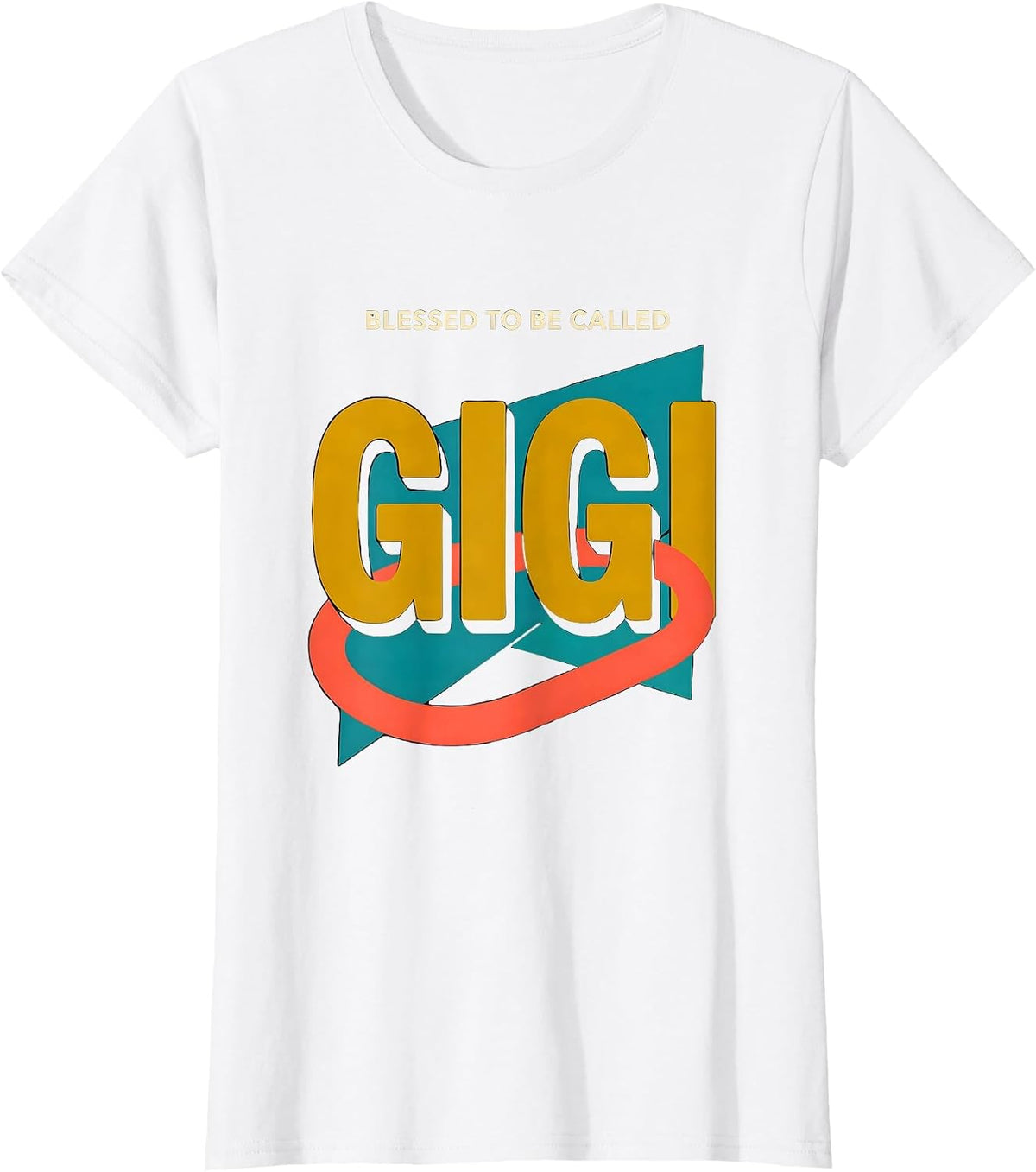 Women's Blessed To Be Called Gigi Sentimental Grandma Gift Christmas T-Shirt - White