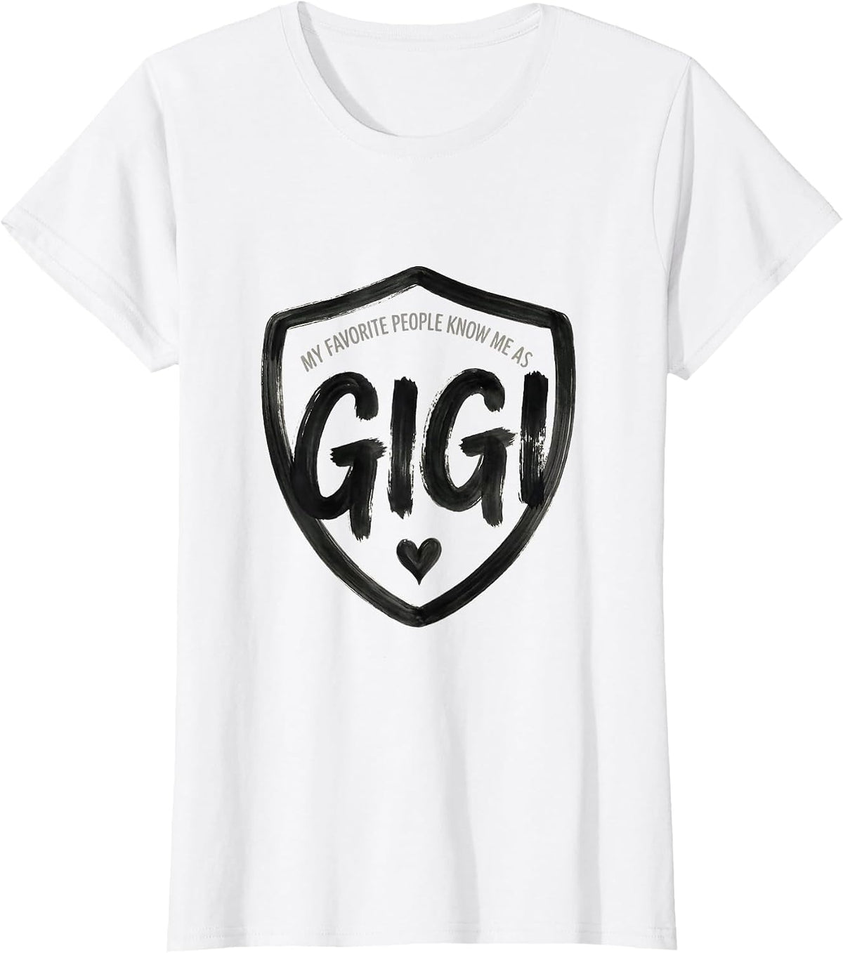 My Favorite People Know Me As Gigi Funny Grandma Gift T-Shirt - White