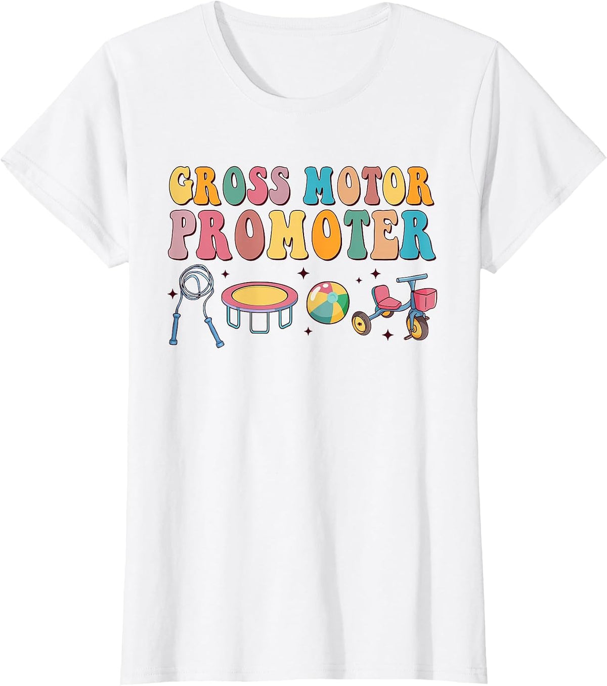 Gross Motor Promoter Physical Therapist Graduation T-Shirt - White