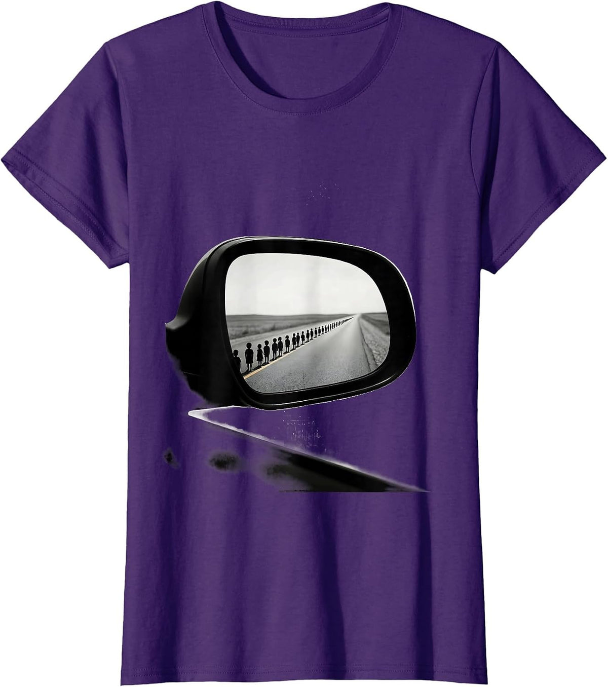 Women's School Bus Driver Minimalist Driver Humor T-Shirt - Purple