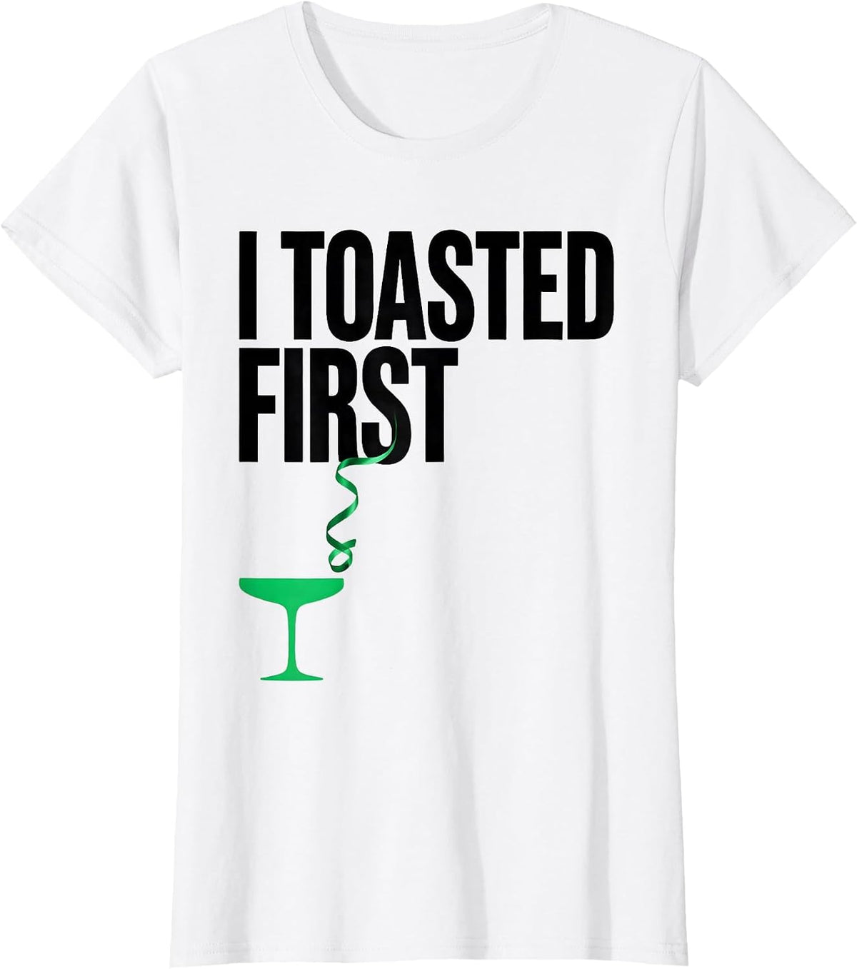 I Toasted First Funny Cannabis Stoner Humor Novelty Gift T-Shirt - White