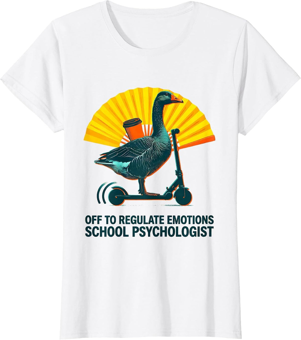 Off to Regulate Emotions School Psychologist T-Shirt - White