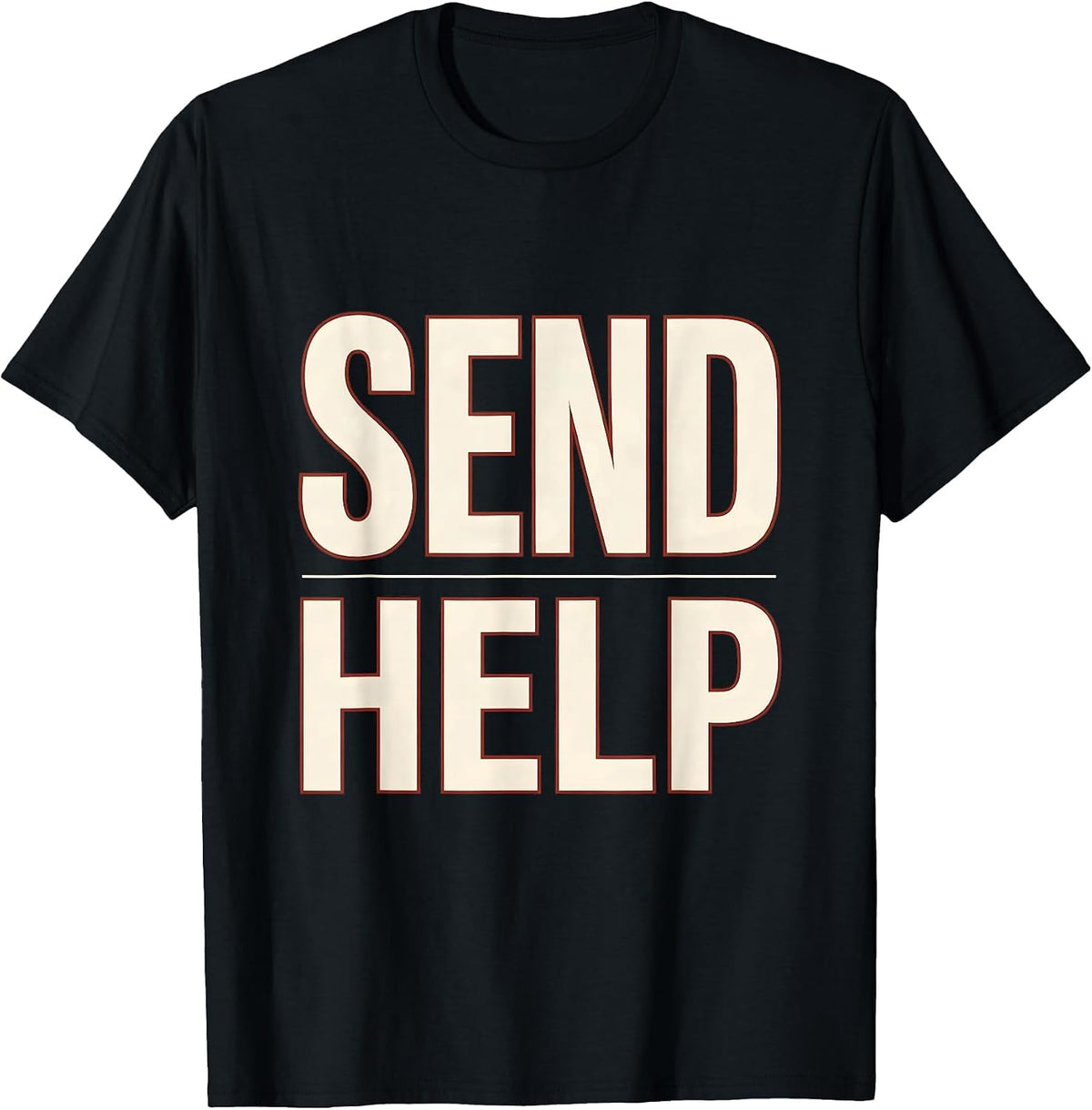 Men's Send Help Funny Rock Climbing Bouldering Gift T-Shirt - Black