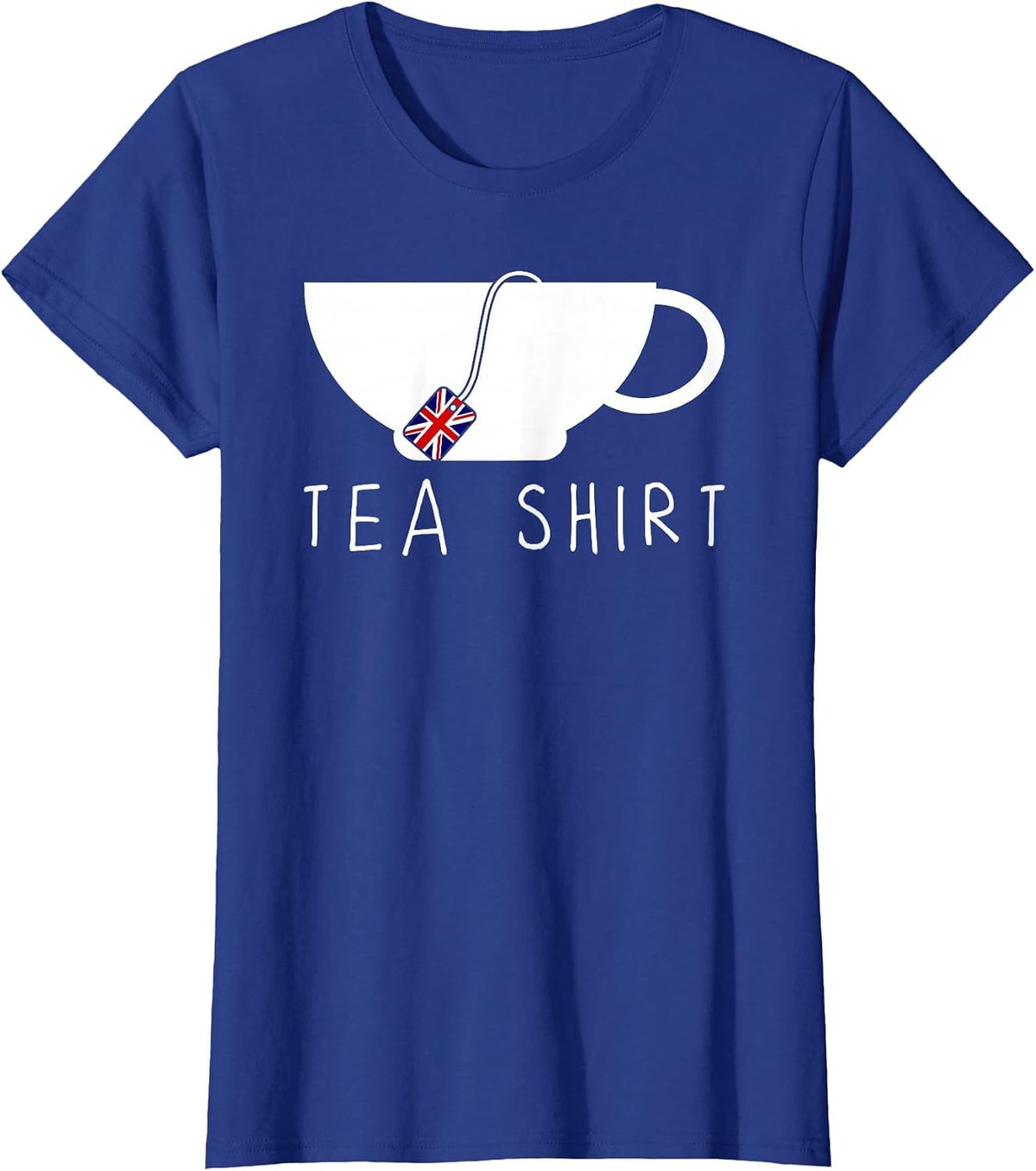 Tea English Tea British Flag T-Shirt - Royal Blue