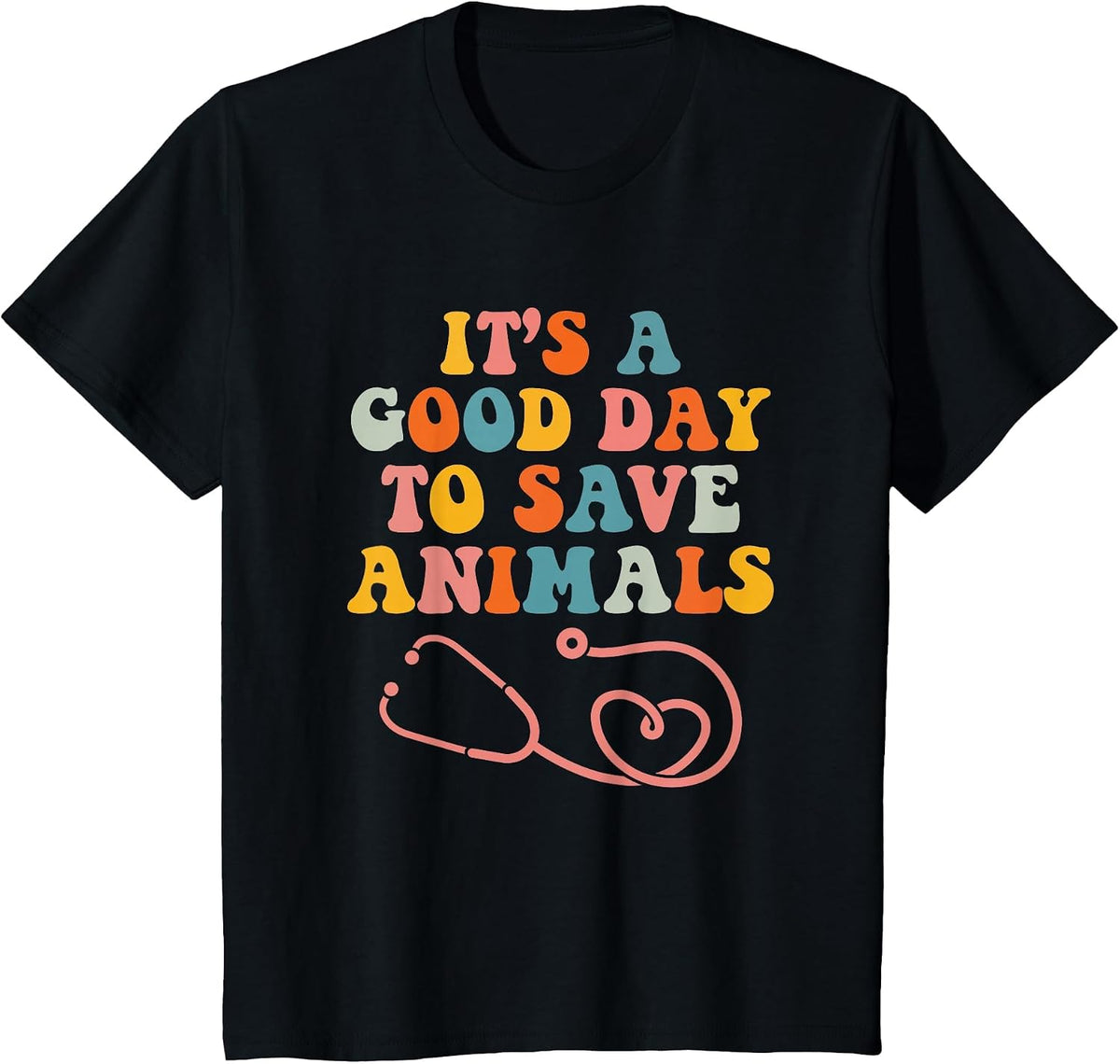 Vet Tech Save Animals Veterinarian Veterinary Assistant T-Shirt - Black