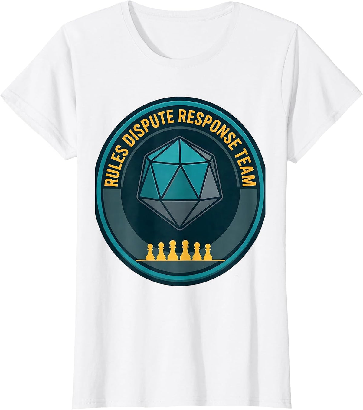 Women's Rules Dispute Response Team Funny Sarcastic Chaos T-Shirt - White