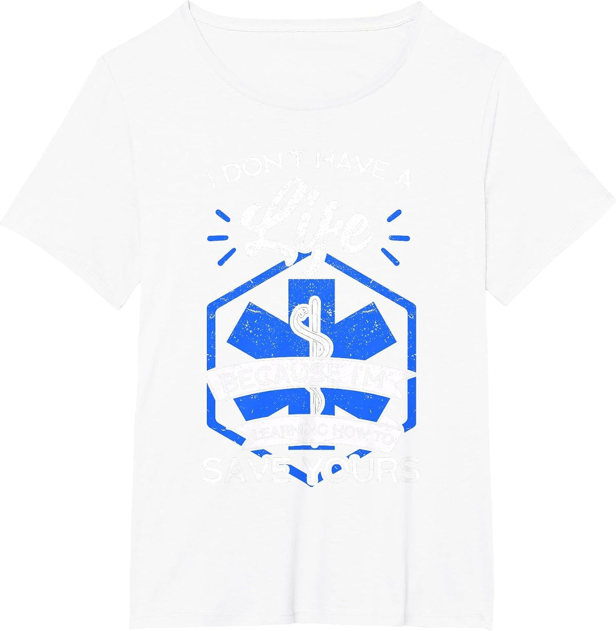 EMT Student Emergency Medical Technician Ambulance Responder T-Shirt - White