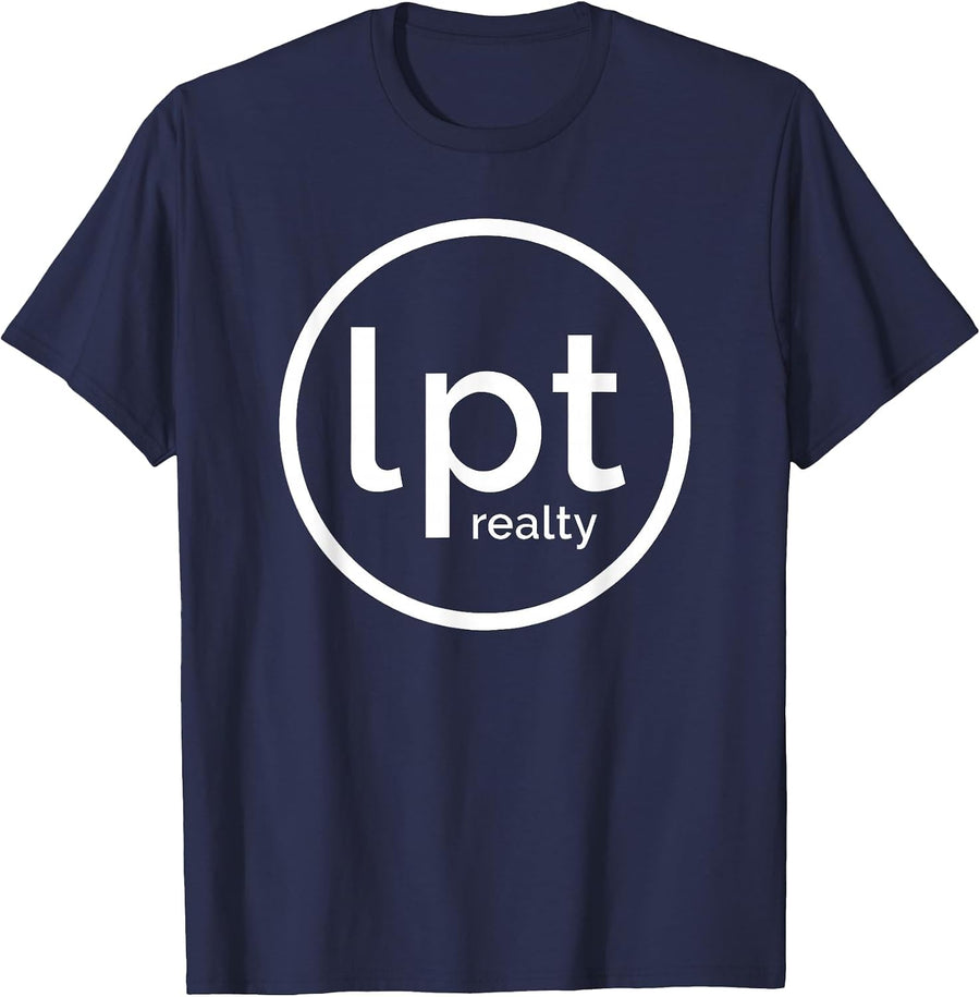 LPT Realty White Logo Vertical T-Shirt - Navy Blue