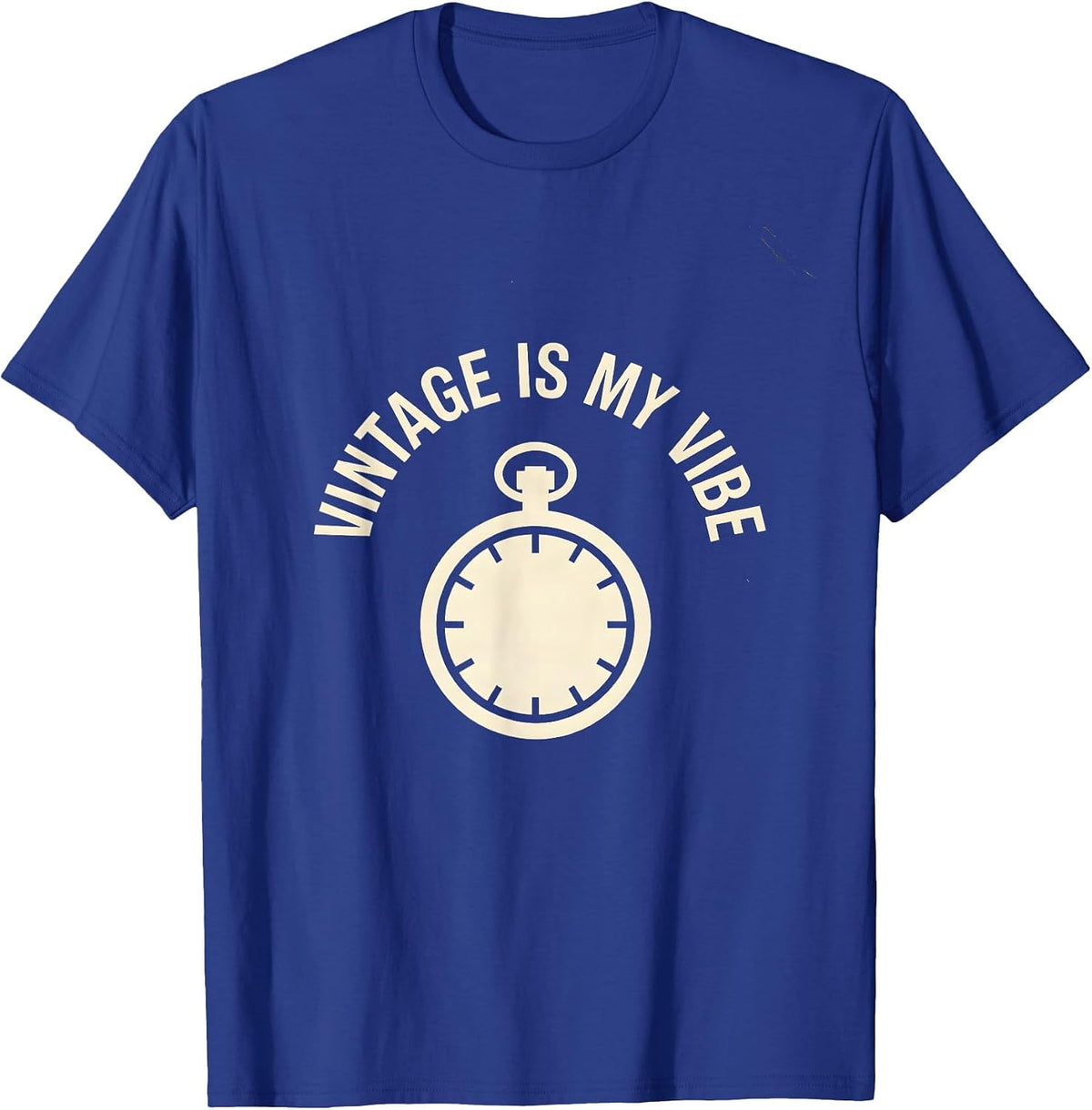 Vintage Is My Vibe Retro Style Design T-Shirt - Royal Blue