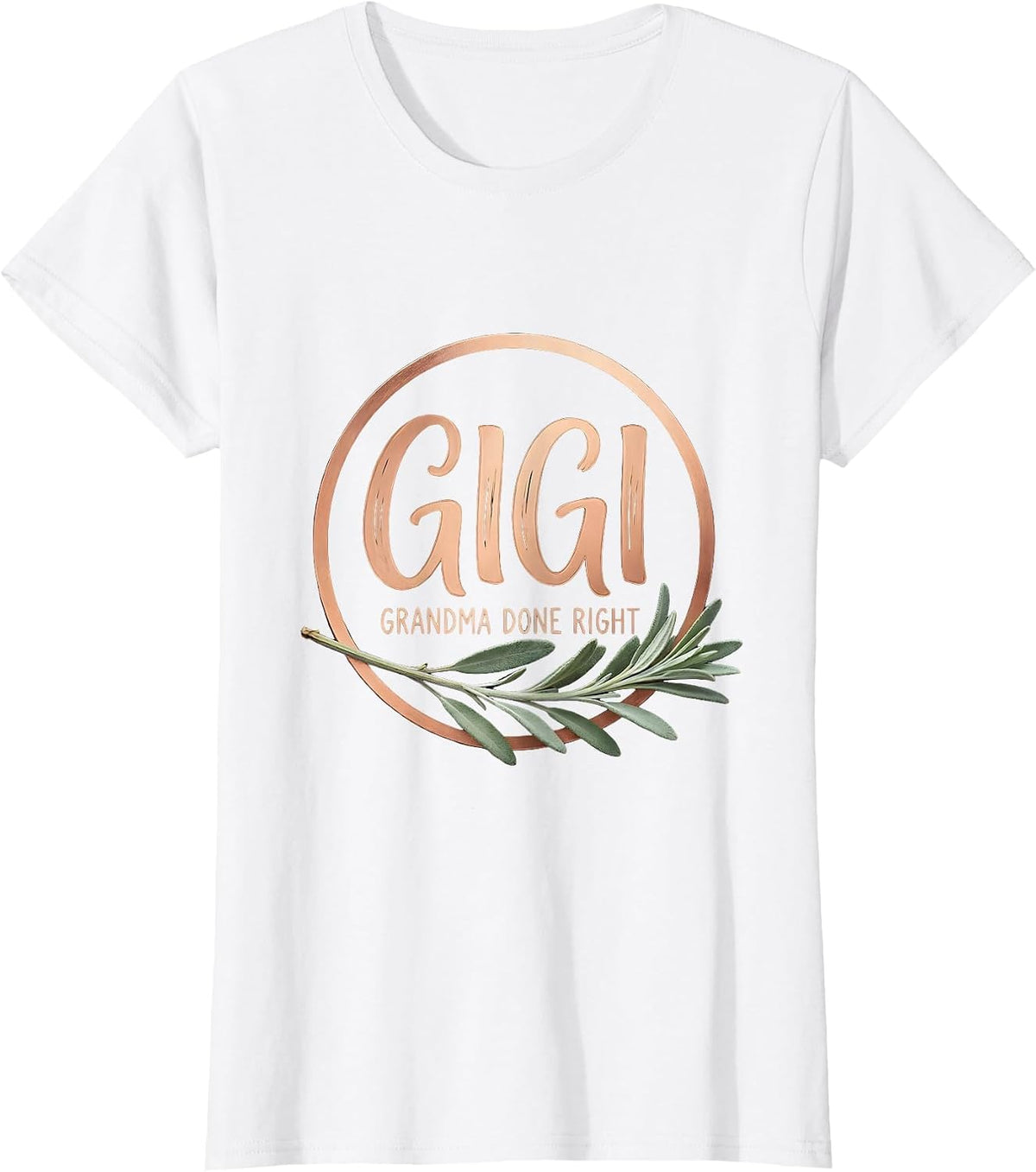 Women's Gigi Grandma Done Right Boho Funny Gift for Grandkids T-Shirt - White