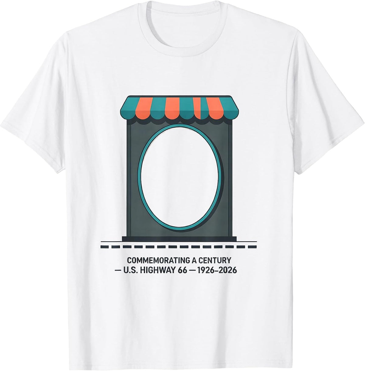 Commemorating A Century — U.S. Highway 66 — 1926-2026 T-Shirt - White
