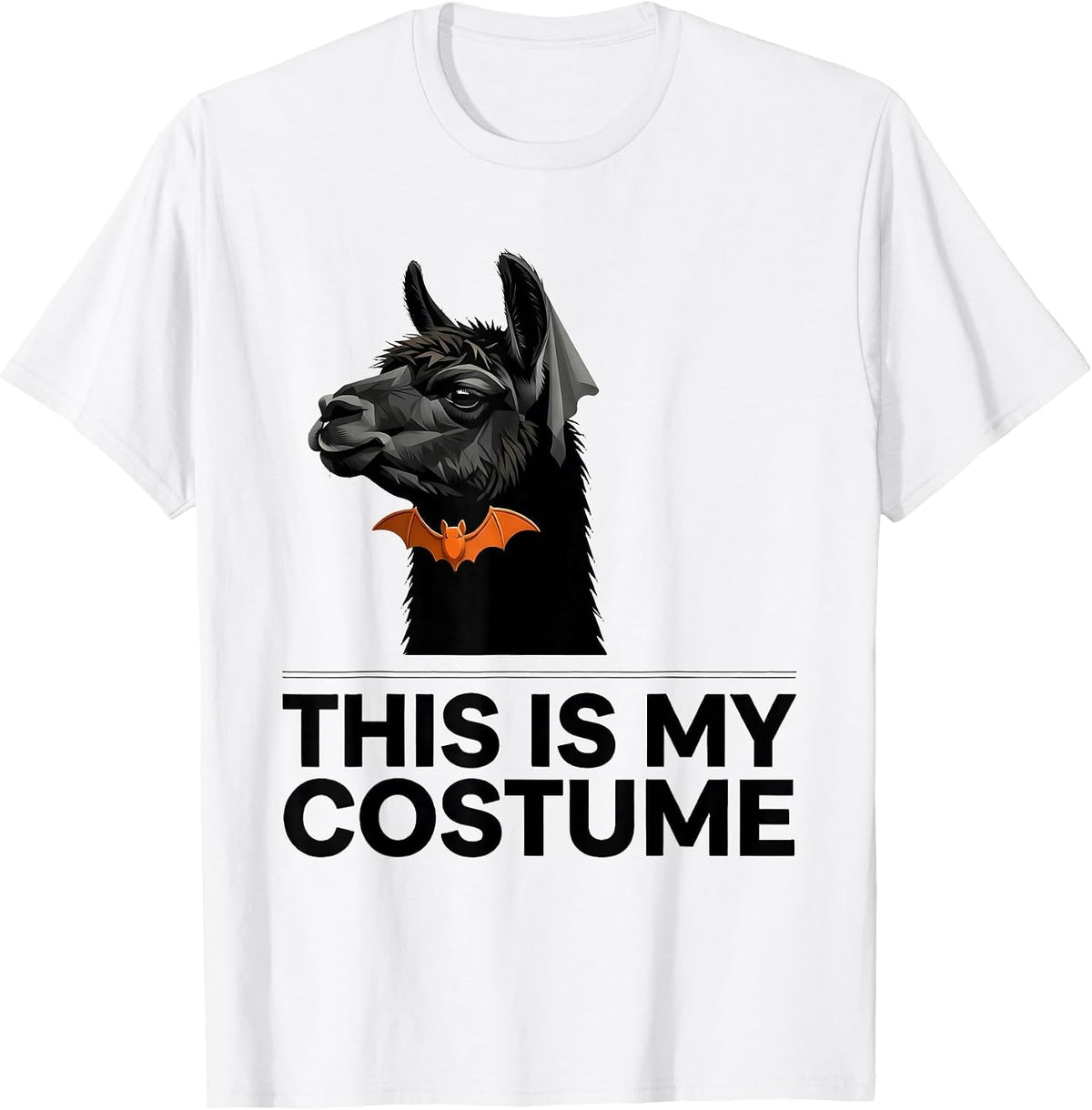 Men's This Is My Costume Funny Llama Alpaca Halloween Party T-Shirt - White