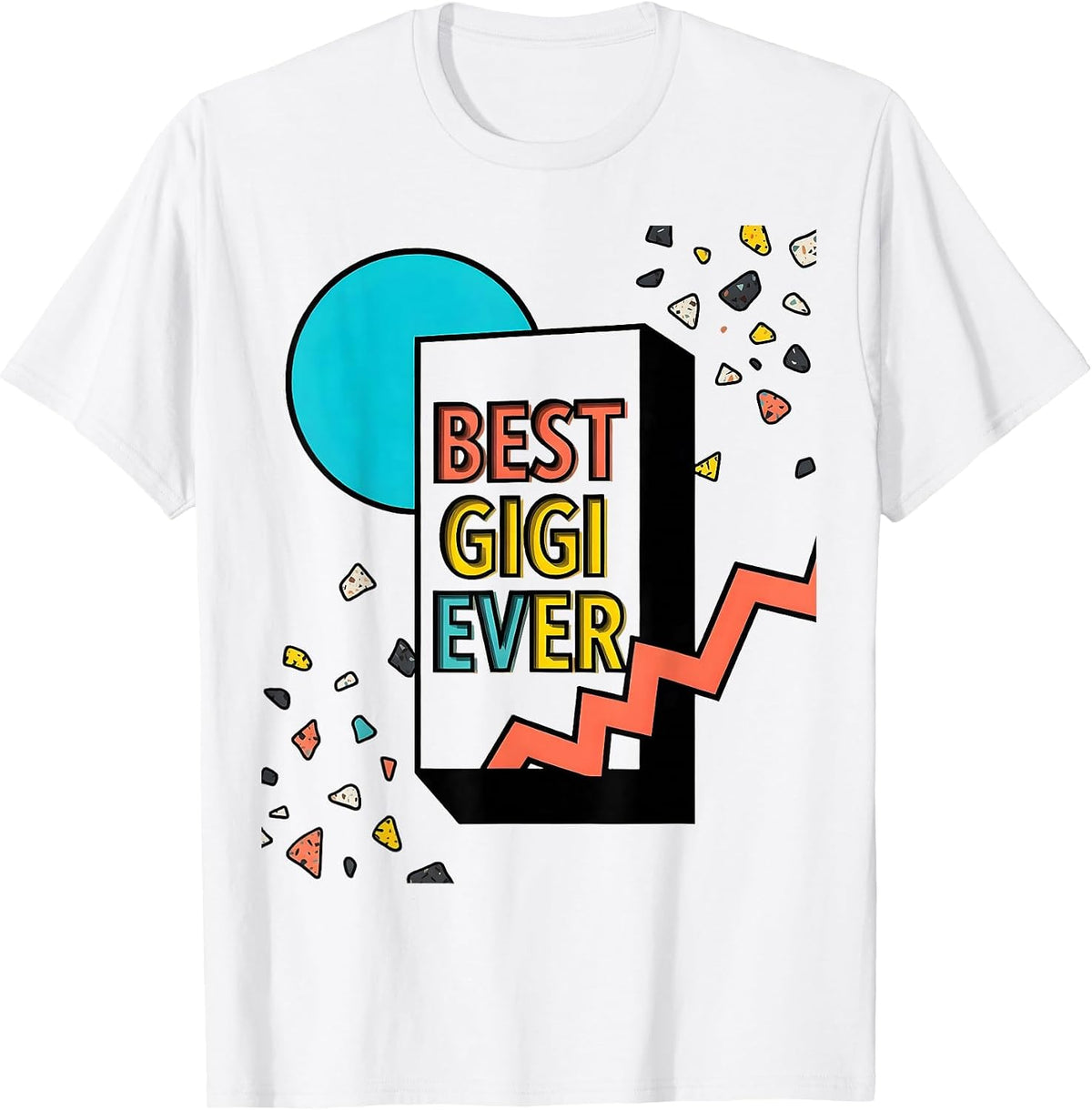 Men's Best Gigi Ever Grandma Pride Design T-Shirt - White