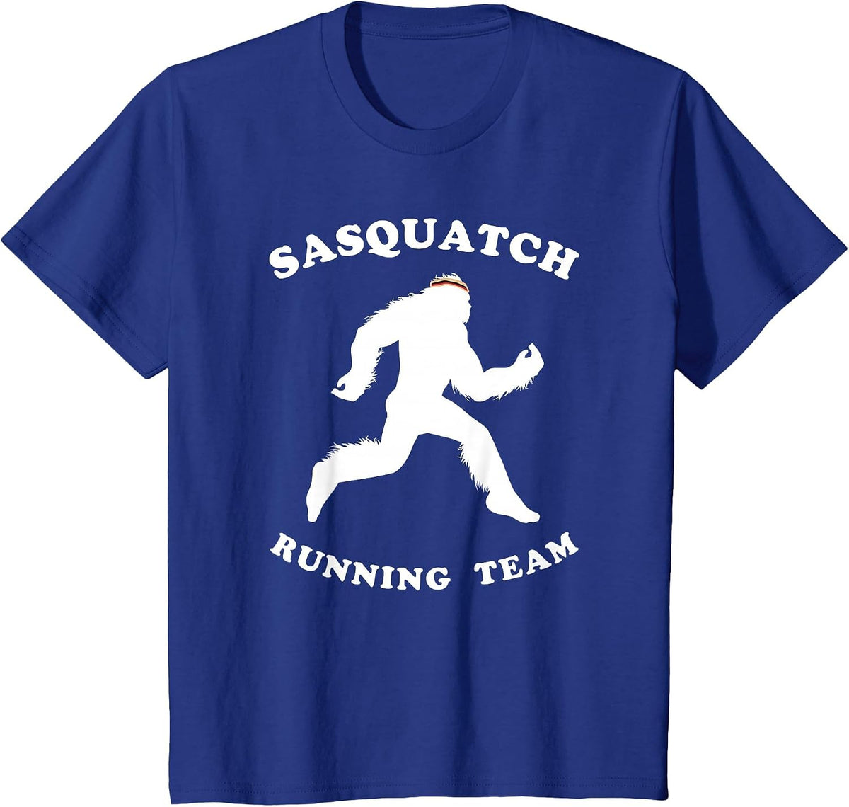 Sasquatch Running Team Bigfoot Marathon Runner T-Shirt - Royal Blue