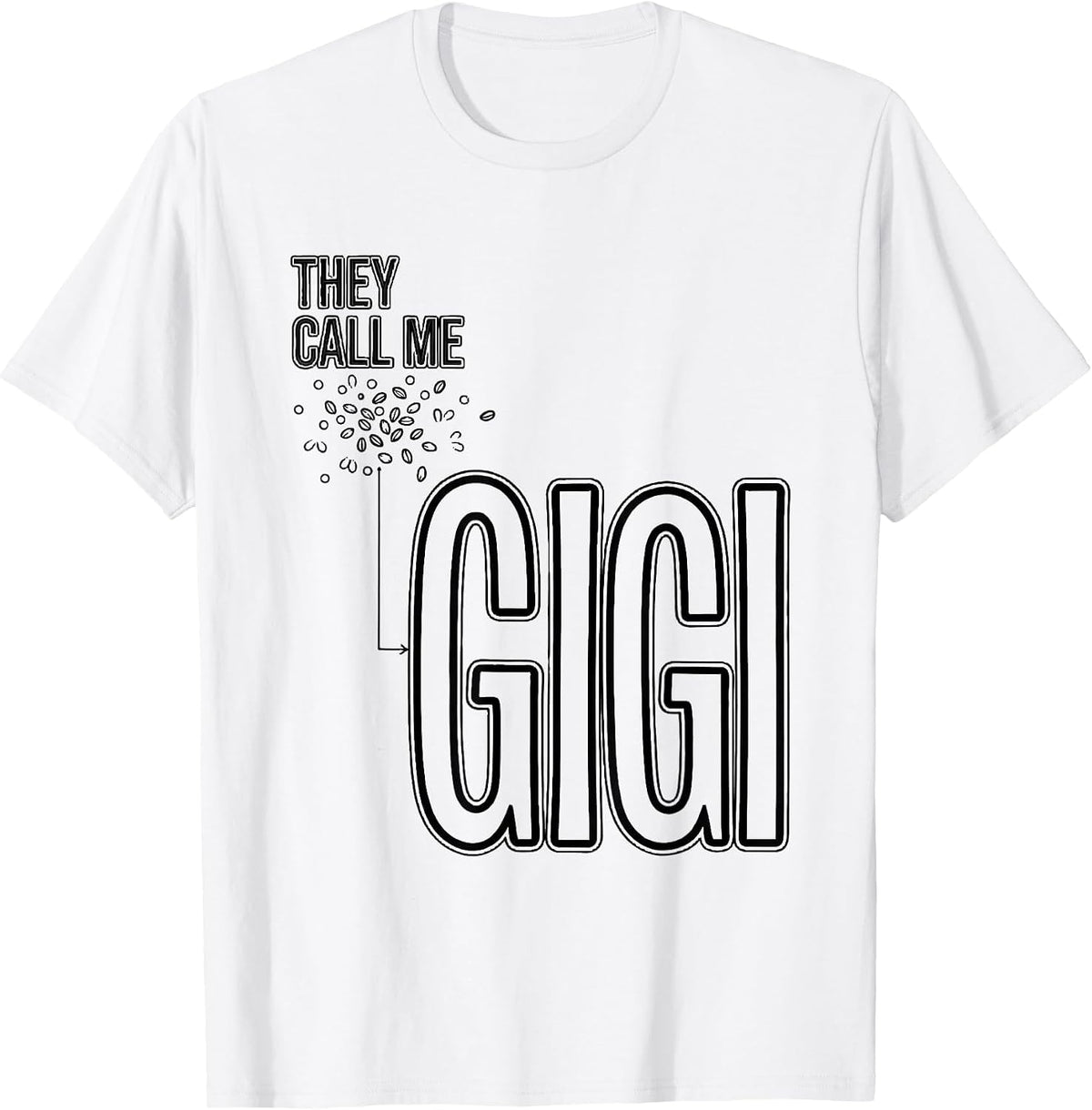 Men's They Call Me Gigi Sunflower Grandma Mother's Day Tribute T-Shirt - White