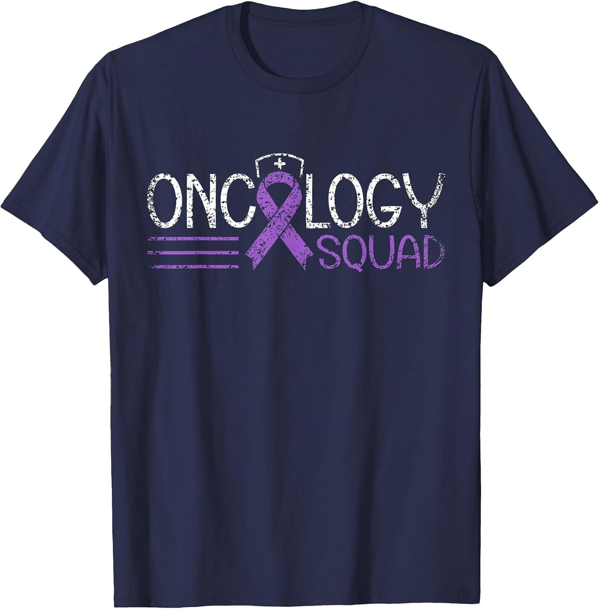 Oncology Squad Cancer Nursing Oncology Sister T-Shirt - Navy Blue